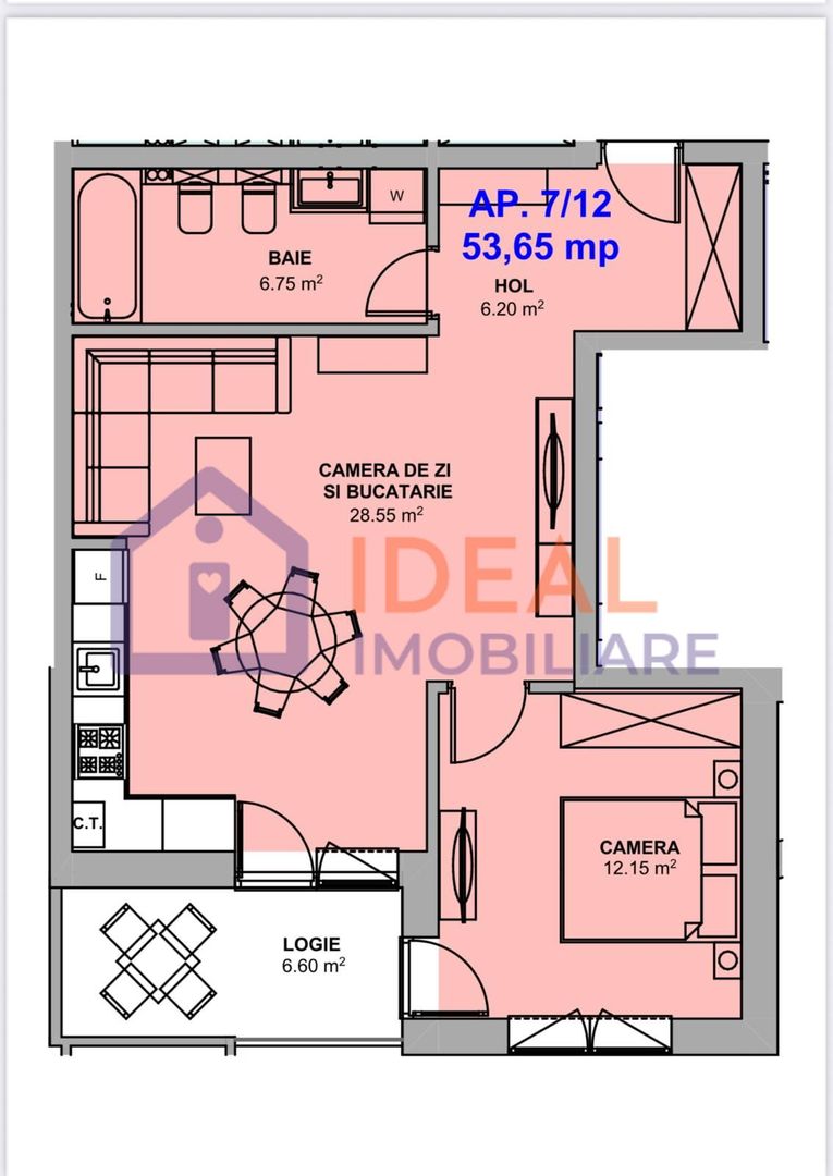 Apartament cu 2 camere camere de vânzare – Doamna Stanca - Poză 9