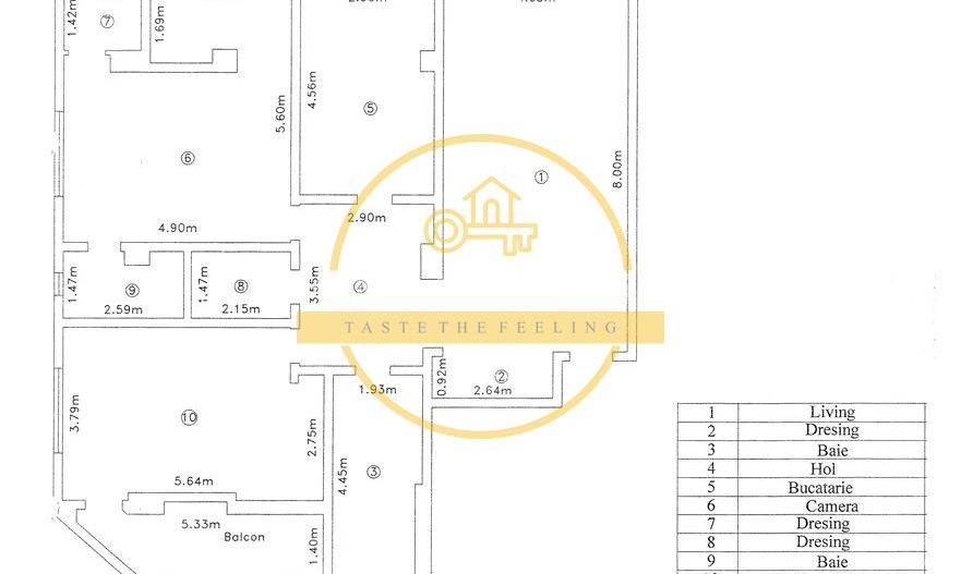 Apartament 3 Camere /Penthouse /130mp/2bai zona Rond Vechi!+ 1 Loc de parcare! - Poză 7