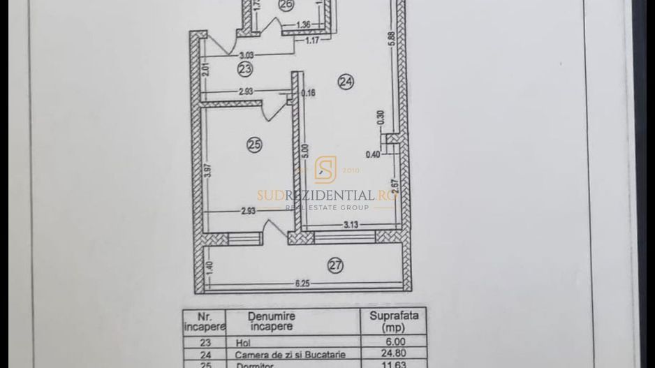 Apartament modern cu 2 camere, prima închiriere, Parc Tudor Arghezi - Schiță 7