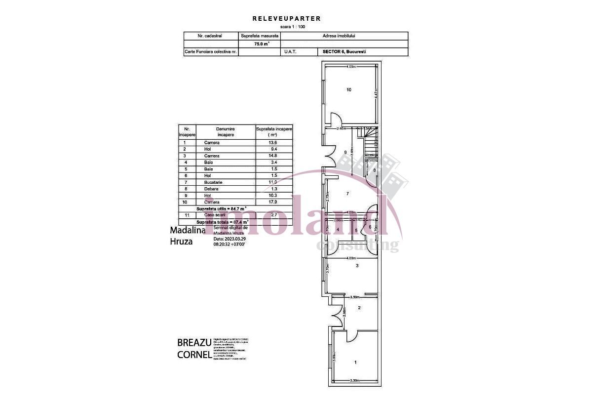 Vanzare - vila noua+spatiu birou/comercial - Crangasi-Constructorilor - Schiță 16