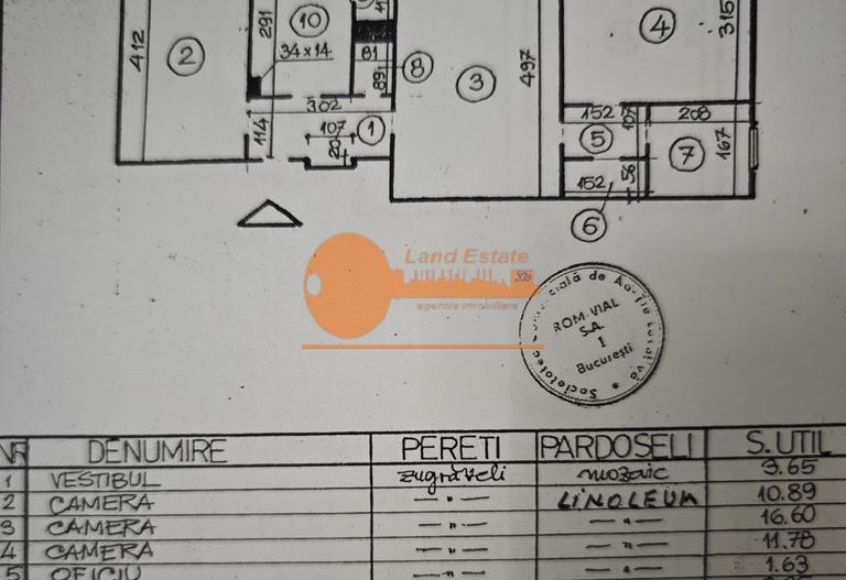 Apartament 3 Camere Complet Renovat | Metrou 1 Mai - Schiță 15