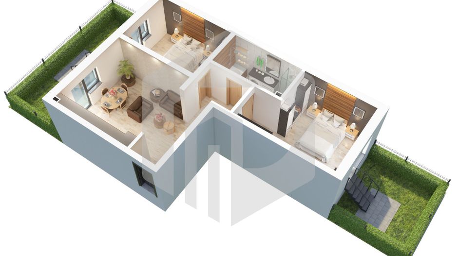 Apartament - 3 Camere - Gradina 31mp - Doamna Stanca - La cheie - Poză 5