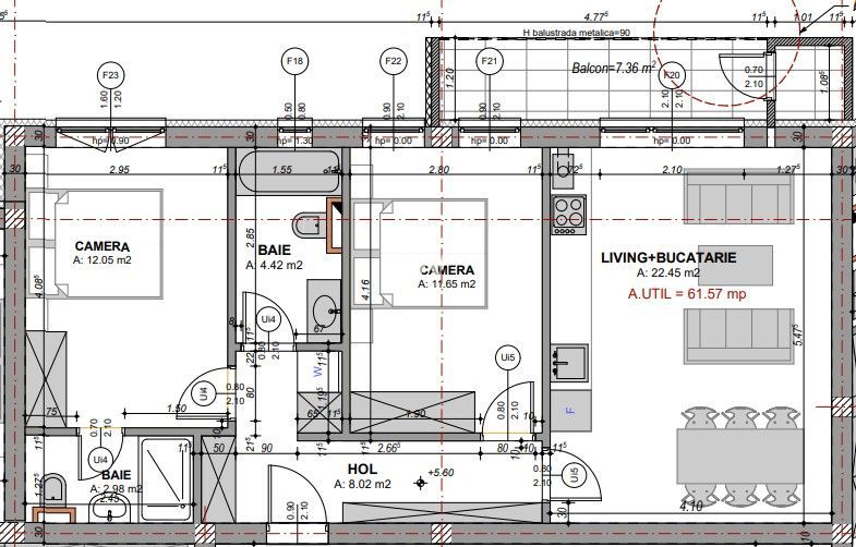 Apartament 3 camere, Dedeman, Sibiu - Schiță 7