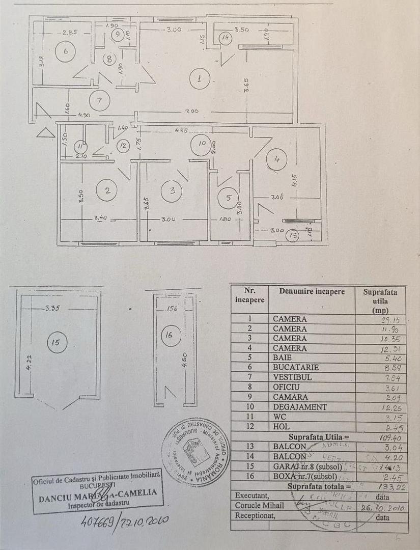 4 camere Pajura | Garaj +Boxa - Schiță 12