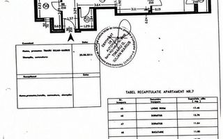 3 Camere Demisol 2 Balcoane Mobilat | Apusului Residential 2014 - Schiță 8