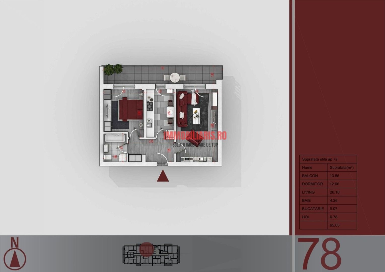 Metrou N.Teclu - Decomandat - Centrala Proprie - AC - Parcare - Schiță 13