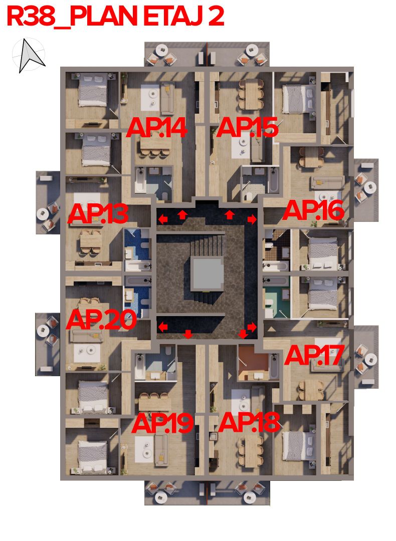 Apartament nou în ARED RED 9 Investiția inteligentă! Fără comisioane! - Poză 12
