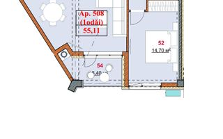 Vânzare, apartament, 1 cameră, terasă, strada Grenoble, Botanica - Poză 3