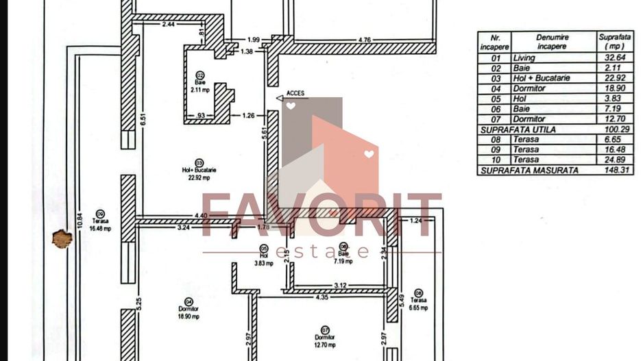 Apartament 3 camere, 100 mp utili, 3 terase, Timisoara - zona Aradului - Poză 8