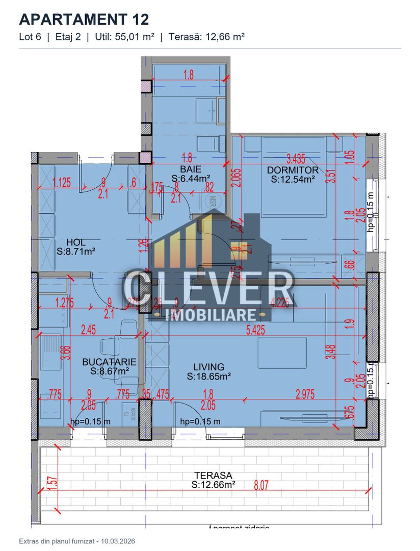 Apartament 2 camere decomandat Pallady,  Parcare gratis, Comision 0% - Schiță 11