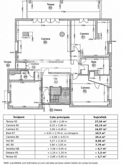 Apartament 4 camere Herastrau 165mp | Terasa | Loc de parcare - Schiță 34