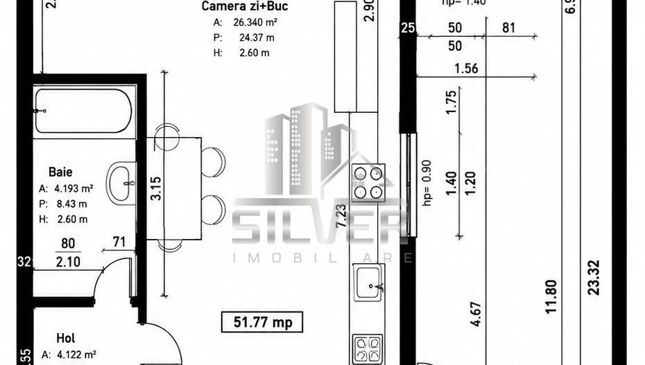Apartamente cu 2 camere/50-55mp/TERASE 20-52mp/IMOBIL NZEB/TVA INCLUS. - Poză 6