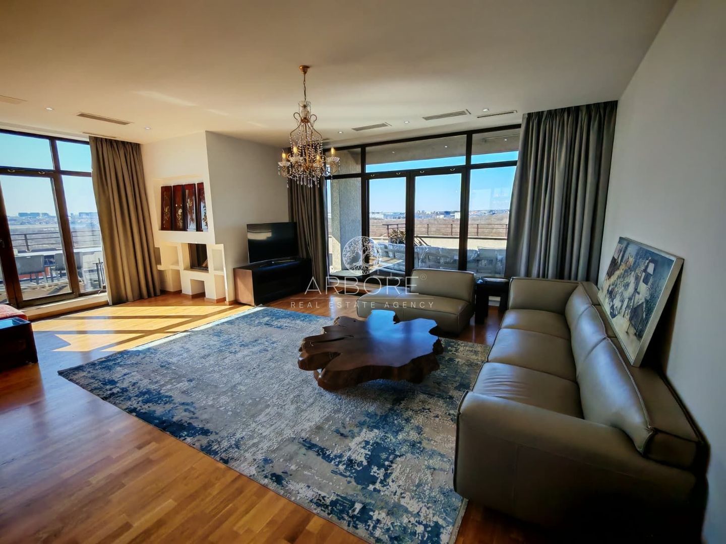 Penthouse 5 camere 250 mp lângă Ambasada SUA , zona Băneasa București - Poză 9