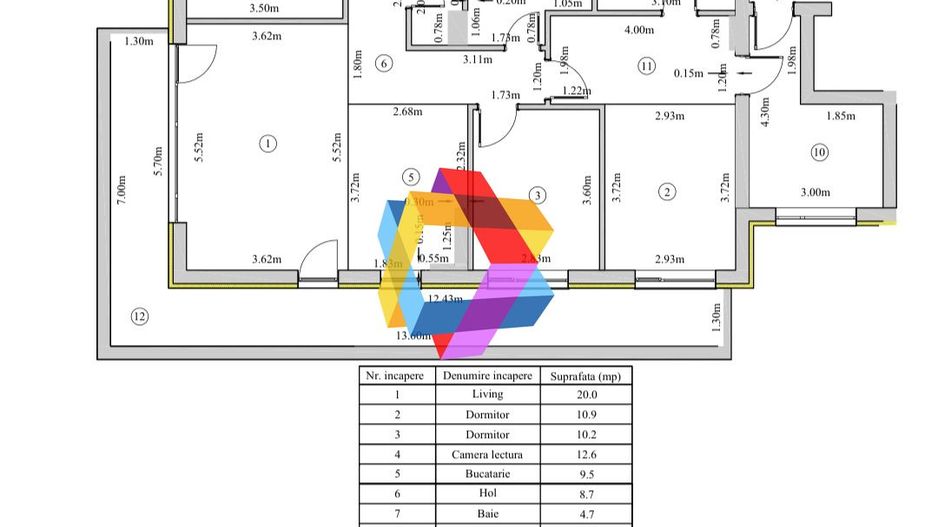 Spatiu comercial de închiriat Brasov - 101 mp # plus-imo.ro - Schiță 8