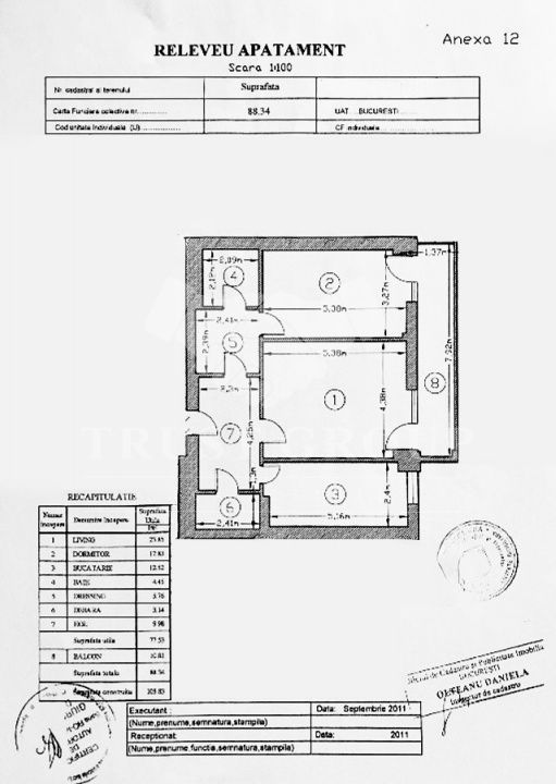 Apartament 2 camere Domenii | 88mp | imobil 2011 - Poză 10