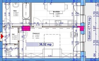 Apartament cu o camera/38.5 mp/imobil NZEB. - Poză 2