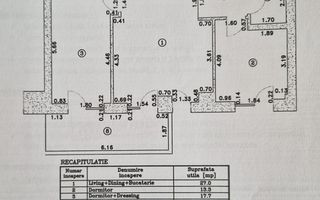 3 CAMERE LUX| 90 mp -Cortina 126| EROU IANCU NICOLAE - Schiță 25