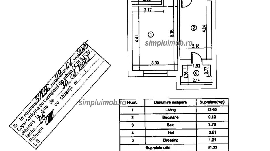 Ocazie-Garsonieră Decomandată – Mobilată & Utilată Full – Super Preț - Schiță 9