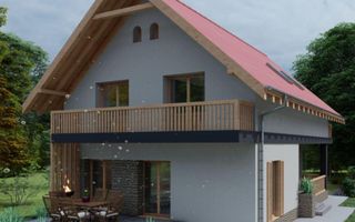 Casa cu 4 camere | Chinteni | Teren 672 mp | Arhitectura deosebita | - Poză 2