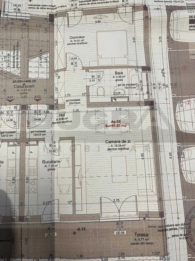 Apartament 2 camere, 53 mp, gradina 30 mp, parcare, zona Home Garden - Poză 7