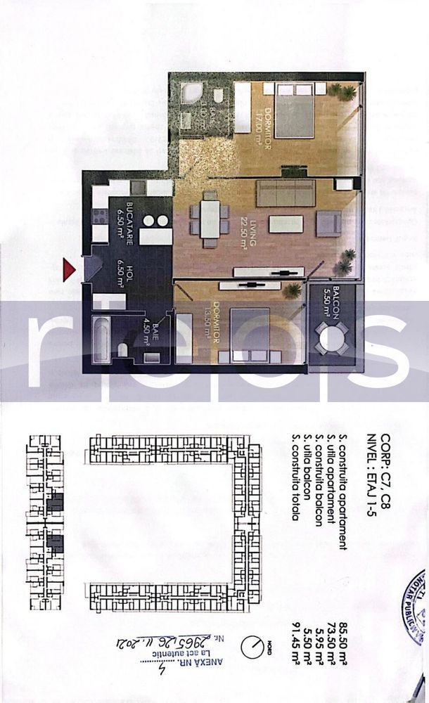 VANZARE 3 CAMERE | ATRIA URBAN RESORT | 73.5 MP | PARCARE INCLUSA - Poză 7