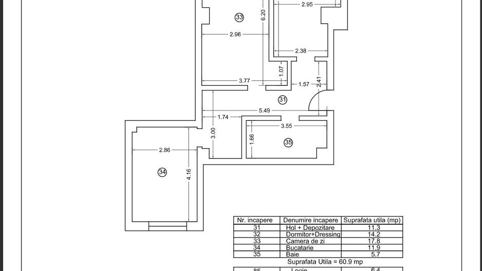 Tomis Nord - Vanzare apartament decomandat cu 2 camere,  bloc nou. - Poză 25