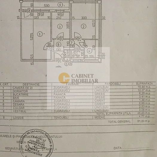 2 Camere - 52MP | Decomandat | Reabilitat | 2 Lifturi | M Drumul Tab - Schiță 8