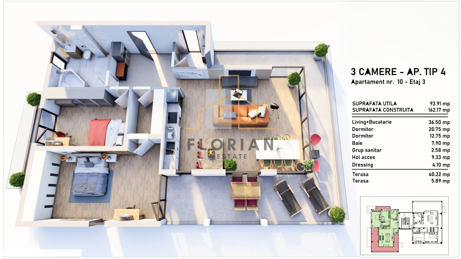 Apartament Penthouse - Braytim - Poză 5