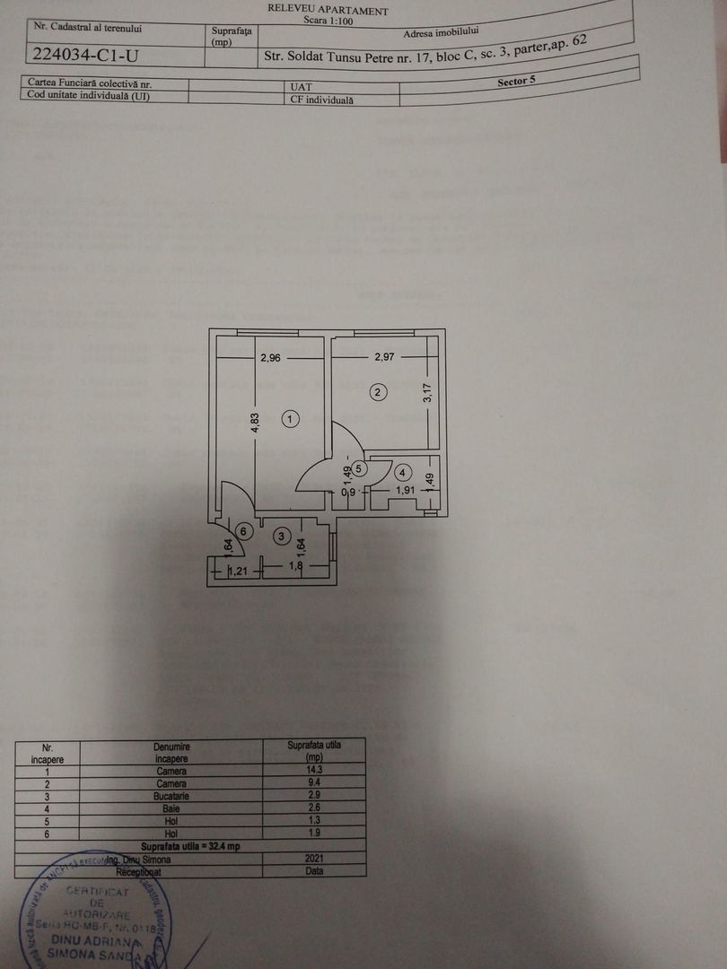 De vanzare Apartament 2 camere, Ferentari, sector 5 - Poză 15