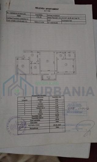 Apartament 3 camere, Păcurari, Munca Invalizilor, etaj 3/4, 56 mp, mobilat și utilat - Poză 7