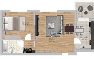 Apartament 2 camere de vanzare - Poză 1