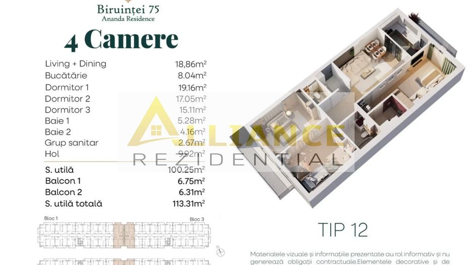 Popesti Metrou Berceni Apartament 4 Camere 113 mp - Poză 4