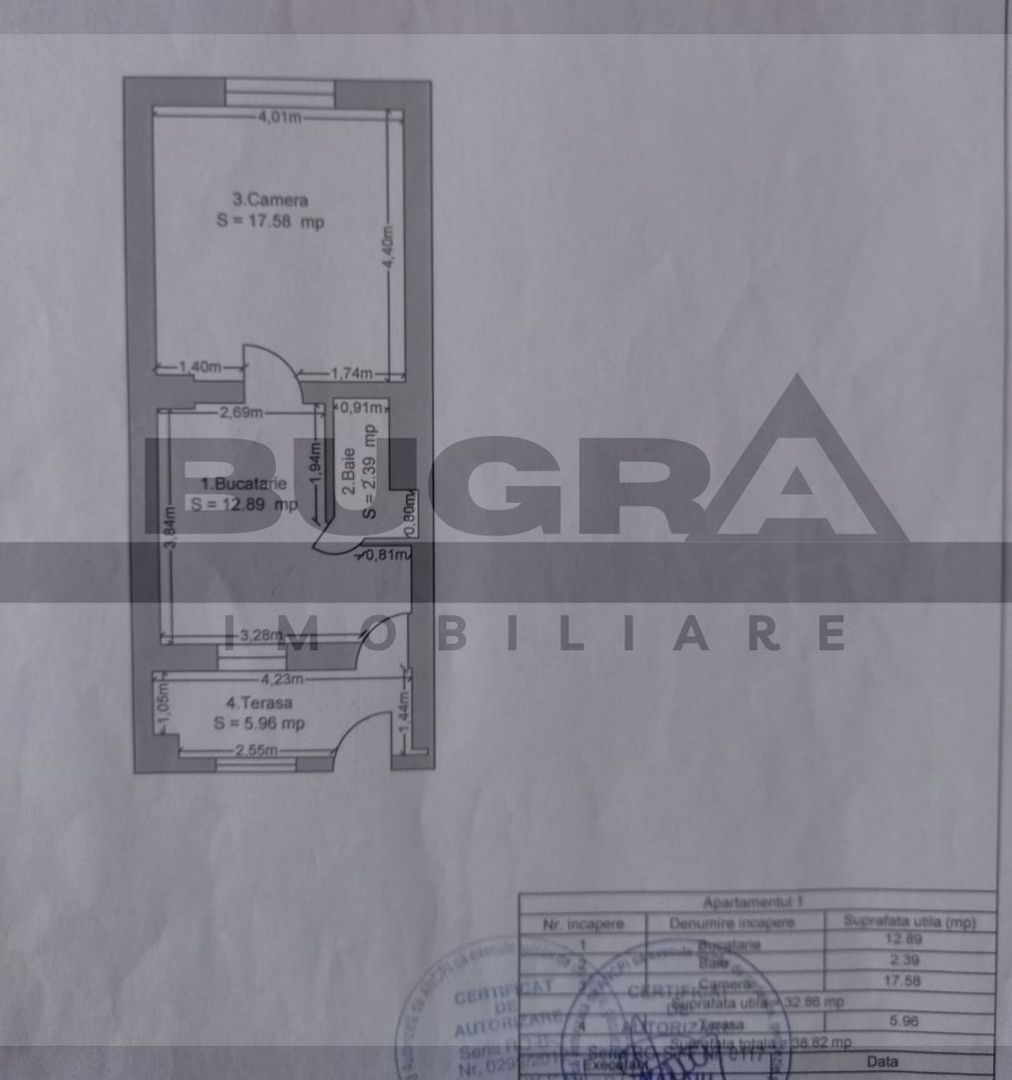 Apartament 1 camera, 39 mp, zona Lukoil - Poză 4