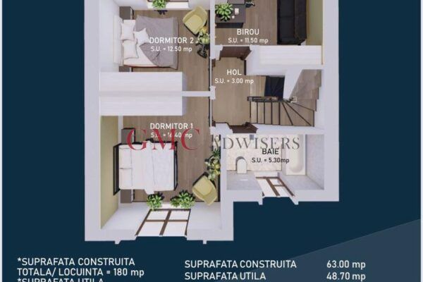 Casa P+1+mansarda - Poză 17