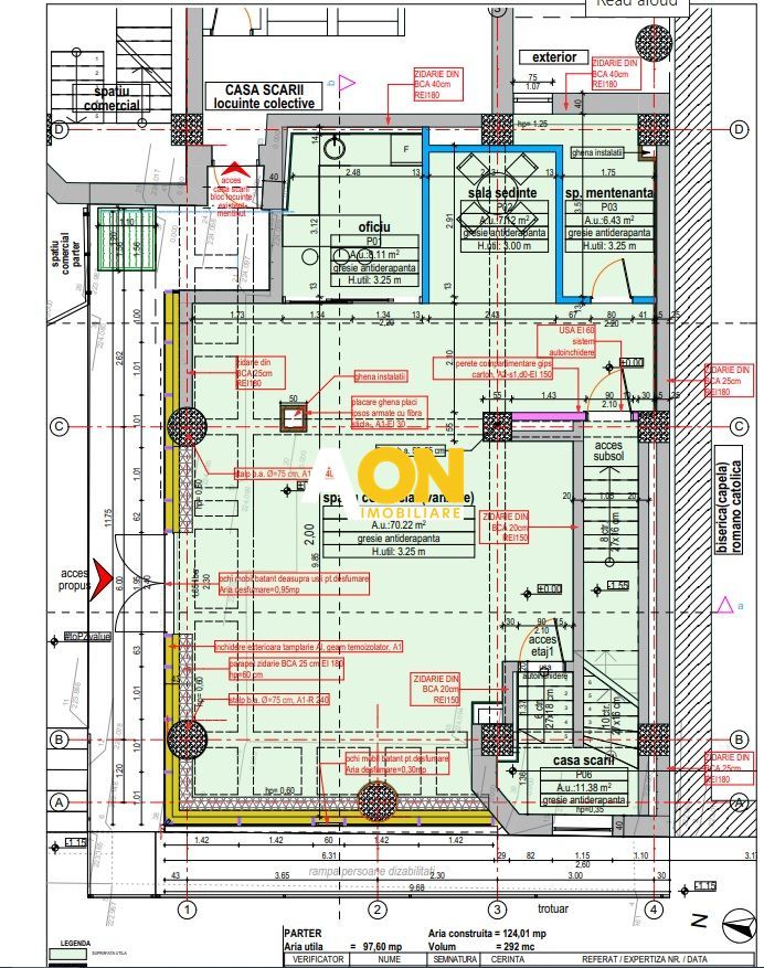 Spatiu ultracentral, 272 mp, S+P+1E ideal pentru birouri, clinica - Schiță 3