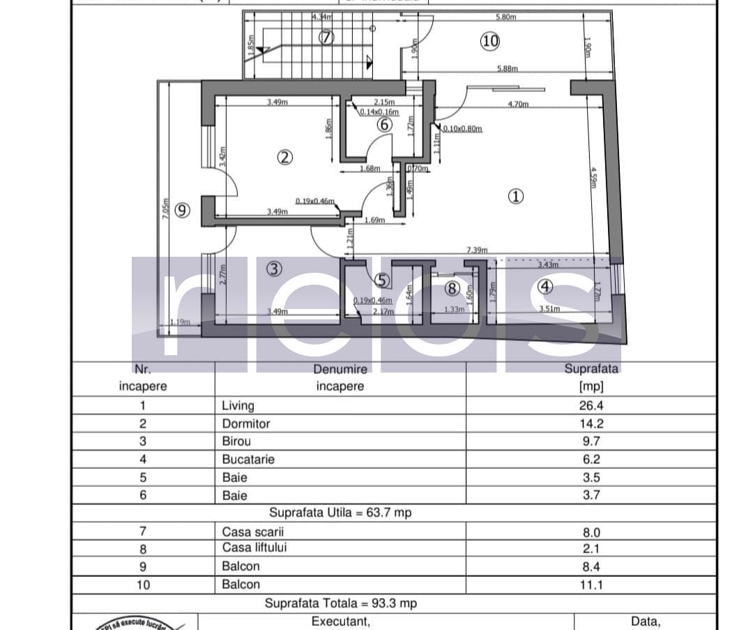 VANZARE- DOROBANTI- 3 CAMERE- P+2+M - LIFT- NZEB-2024 - Poză 7