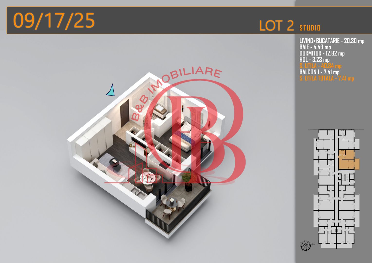 Apartament 2 camere-Theodor Pallady Metrou Teclu - Schiță 2