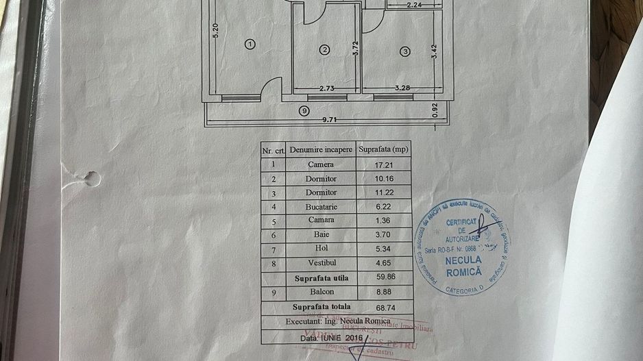 Apartament 3 camere de vanzare Romancierilor - Poză 9
