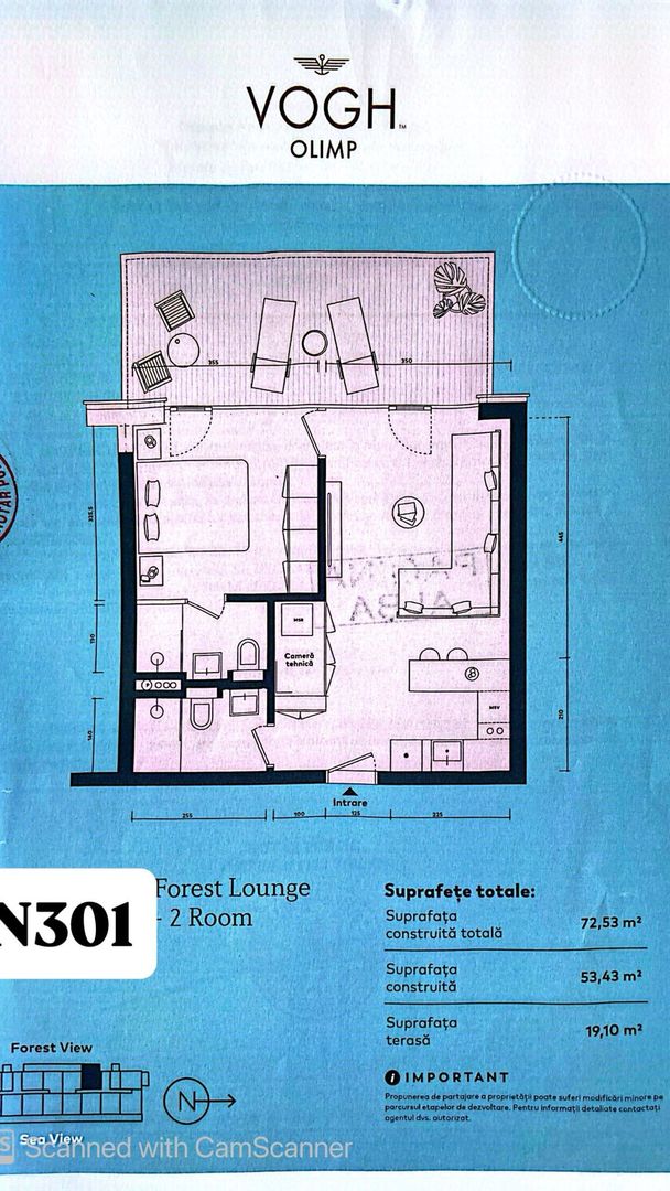 OCAZIE, investitie Litoralul Romanesc zona OLIMP/ 2 camere de vanzare 72mp - Poză 20