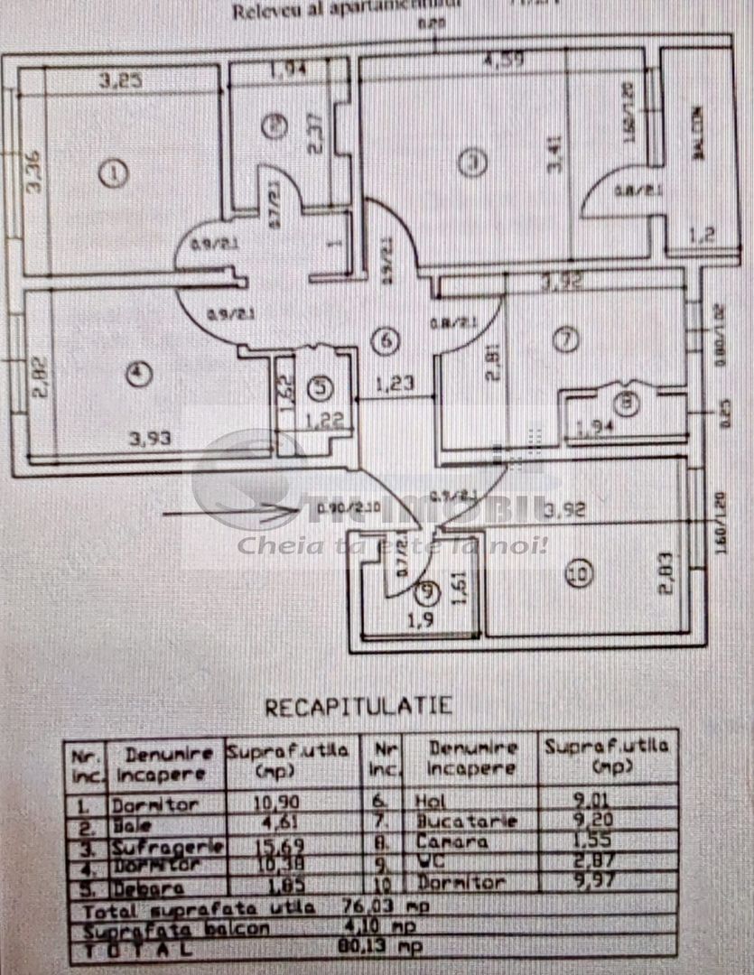 Apartament 4 camere, D, et.2, 76mp utili,  Bul. Chimiei-Metalurgie - Poză 15
