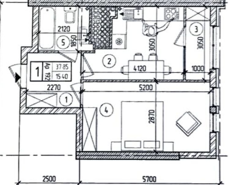 Vânzare, apartament, 1 cameră, strada Dimineții, Botanica - Poză 3