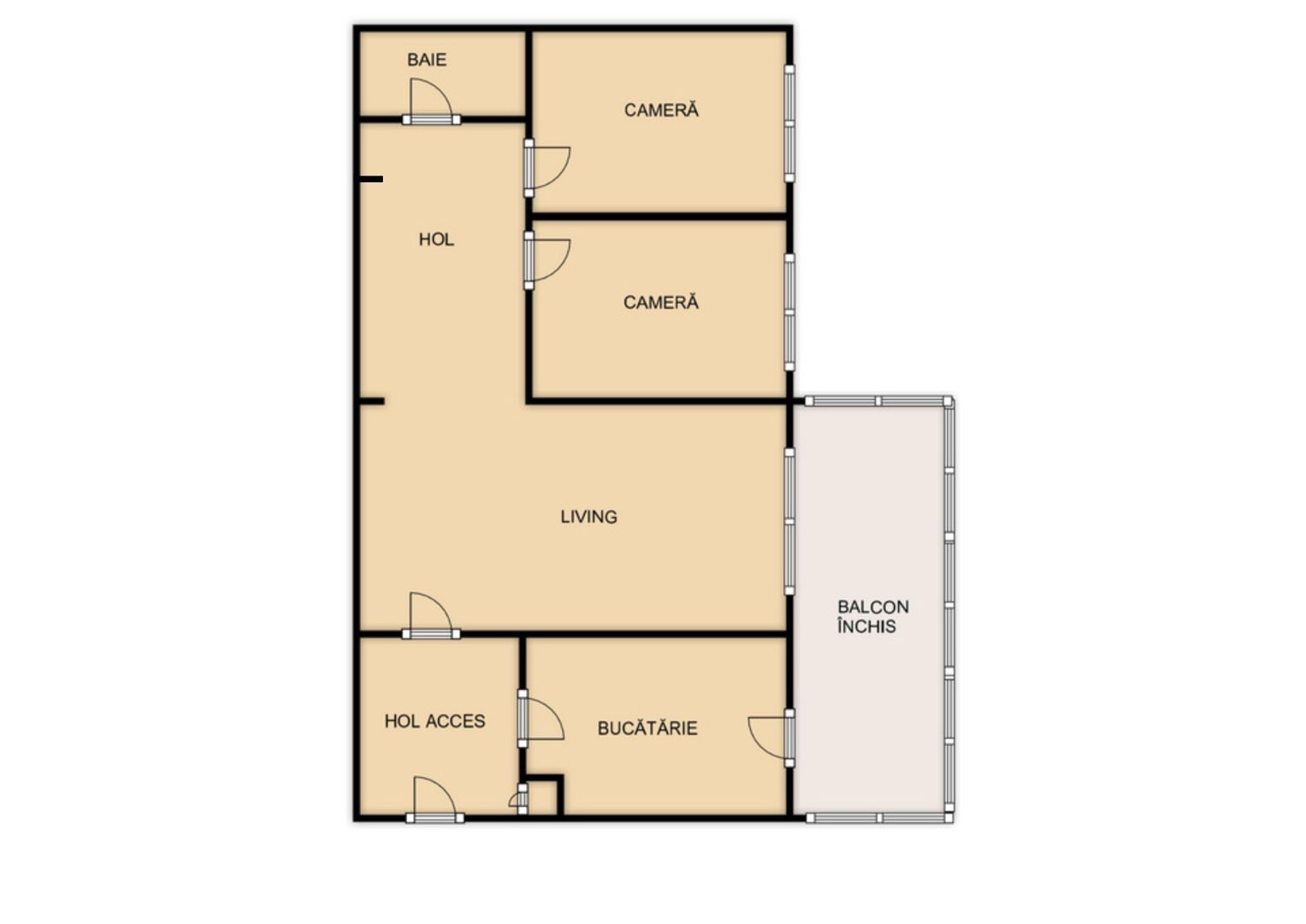 Apartament 3 camere | 50,77 mp | Manastur, Aleea Gurghiu | Renovabil - Poză 4