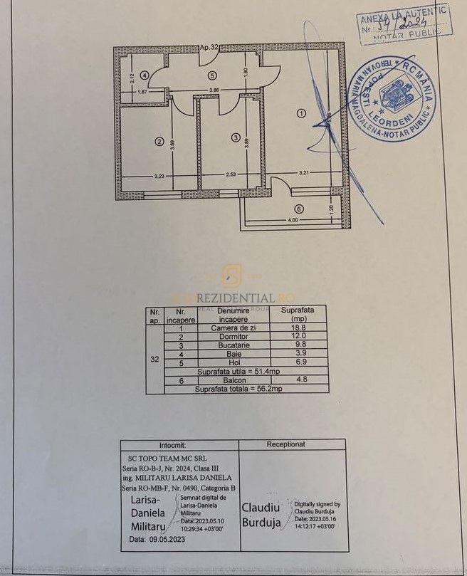 MUTARE RAPIDA! Apartament 2 camere decomandat, Popești-Leordeni, STB - Schiță 8
