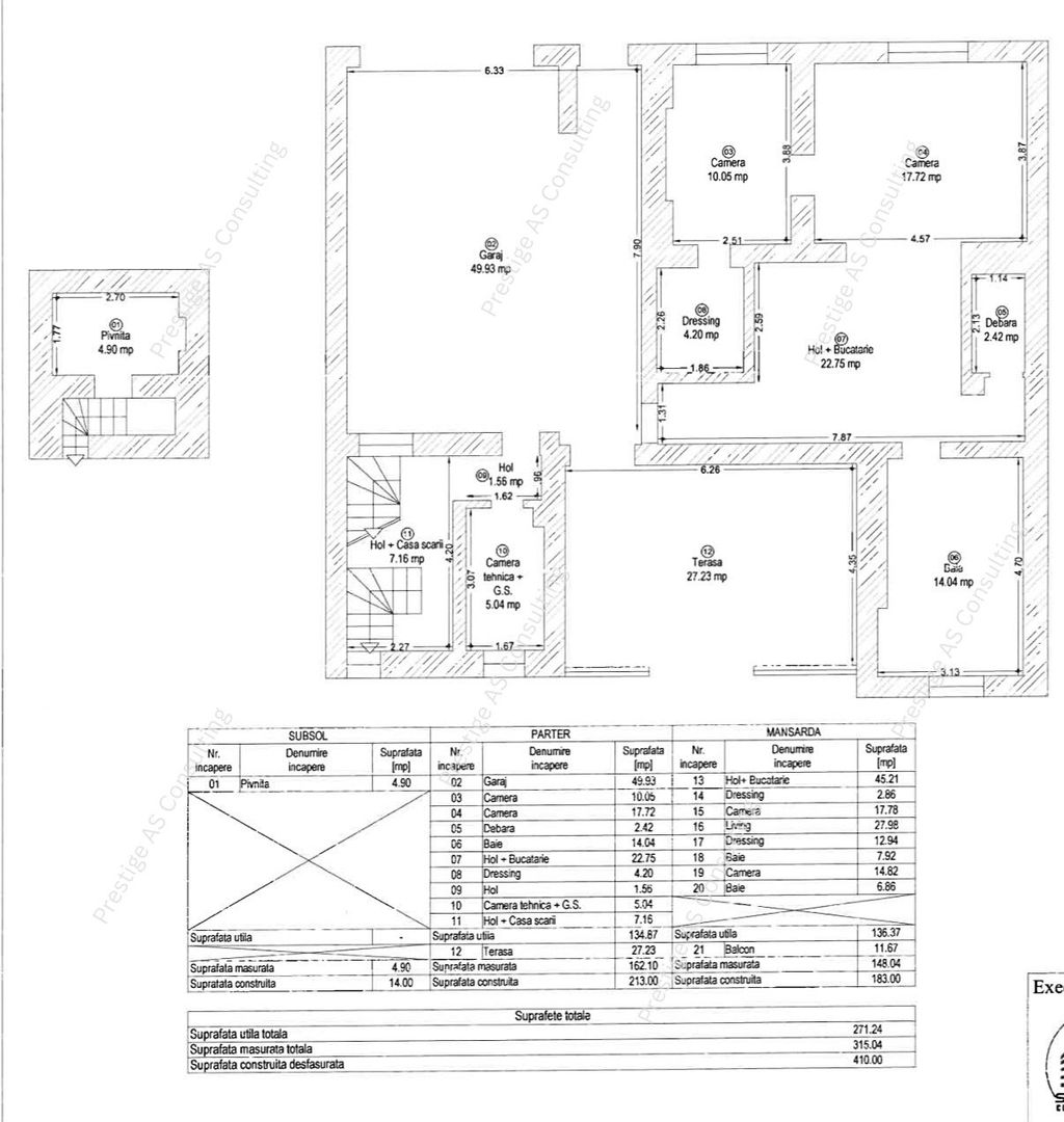 Proprietate versatila | 271 mp utili | renovata complet – Elisabetin, Porumbescu - Schiță 9