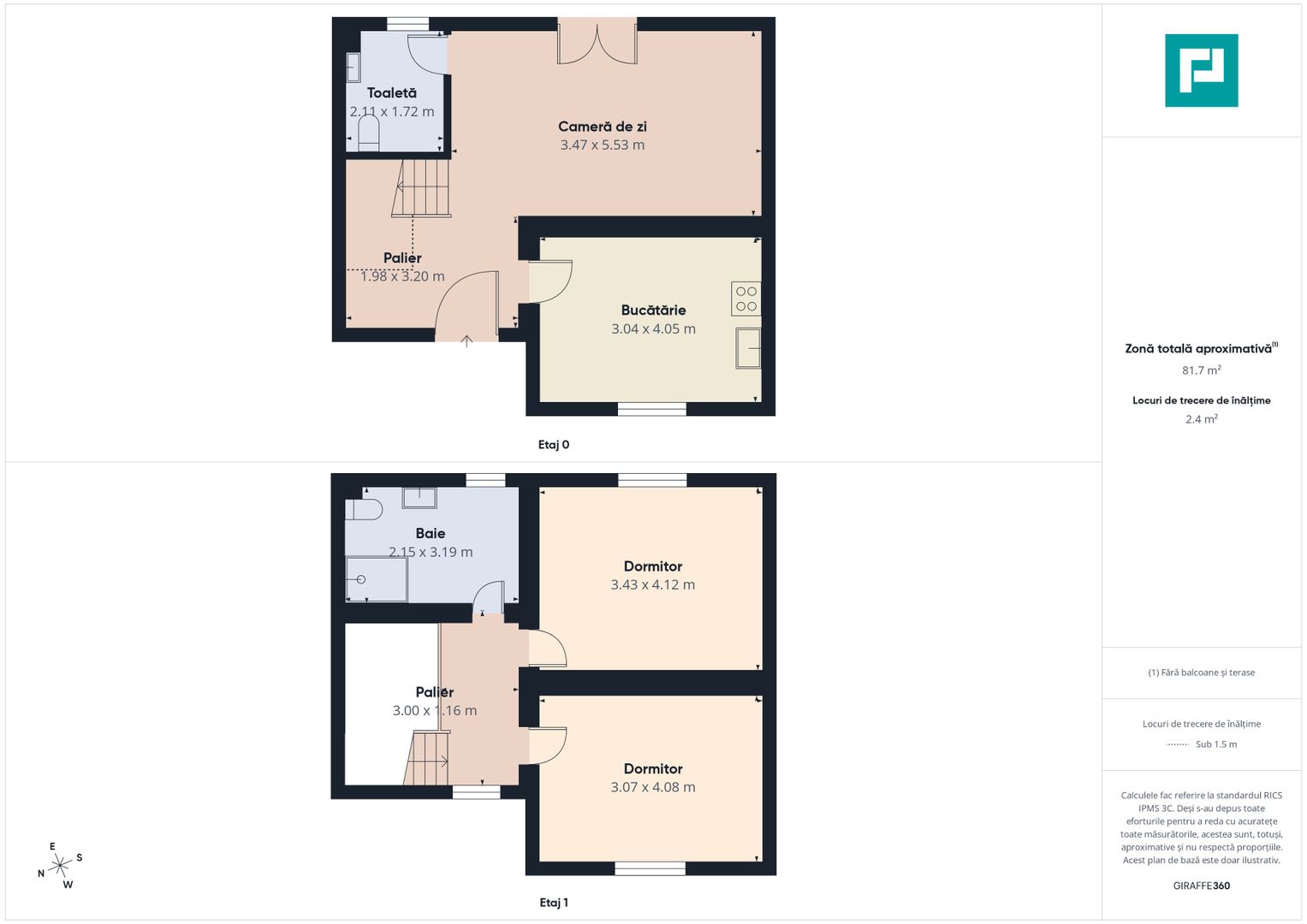Casă cu 3 camere, P+1–Giarmata - Poză 9