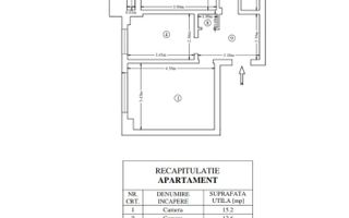 Etaj 2 Moara de Foc- Pacurari Apartament 3 camere decomandat 2 bai - Schiță 7