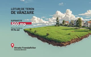 Teren intravilan, 500 mp, Str. Trandafirilor - Comuna Berceni - Poză 1