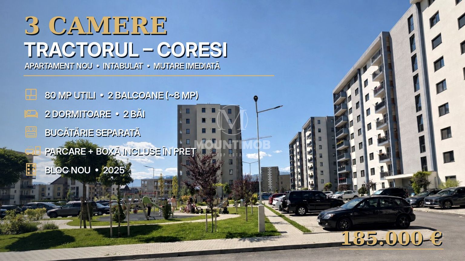 3 camere Tractorul–Coresi, 80 mp/utili,  mutare imediata - Poză 12