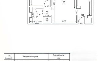 2 camere la 450m de metrou Gorjului - Schiță 9