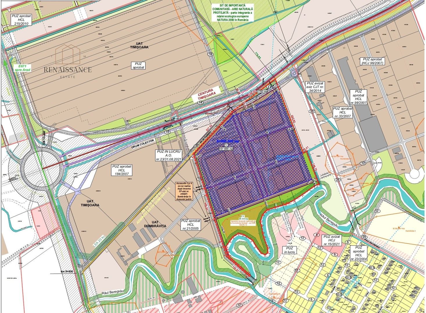 Dumbravita 20 Hectare Teren Industrial - Hale Productie - PUZ Aprobat - Poză 3